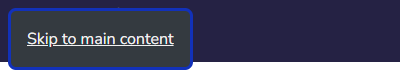 The Skip to content link visible in the Hummerce store header after the first press of the Tab key